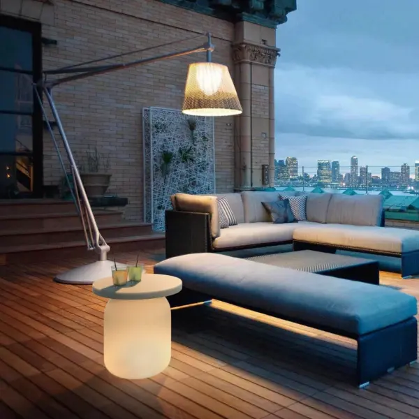 Design Beistelltisch Juju mit Licht Indoor – Outdoor Serralunga