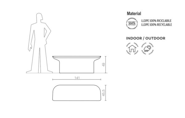 Design Bank Luba Indoor – Outdoor Serralunga