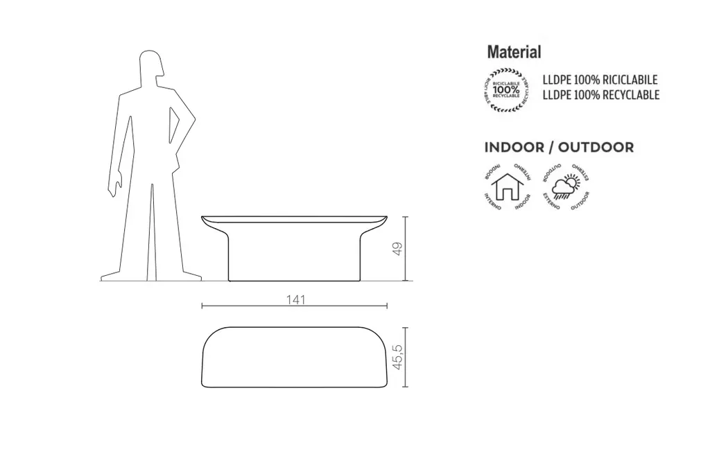 Design Bank Luba Indoor – Outdoor Serralunga – Bild 9
