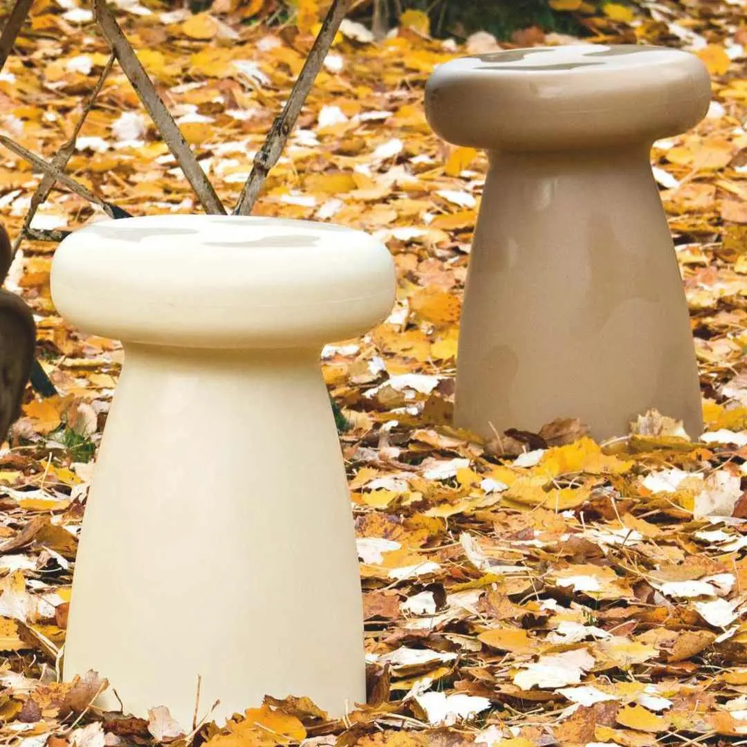 Design Hocker Porcino Indoor – Outdoor mit Muster Serralunga – Bild 4