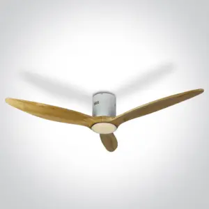 LED-Deckenventilator Brise mit Ventilatorblätter aus Holz – Bild 1