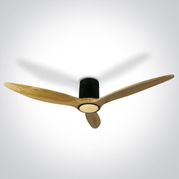 LED-Deckenventilator Brise mit Ventilatorblätter aus Holz