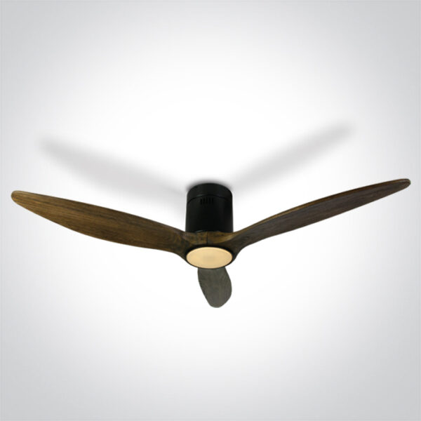LED-Deckenventilator Brise mit Ventilatorblätter aus Holz