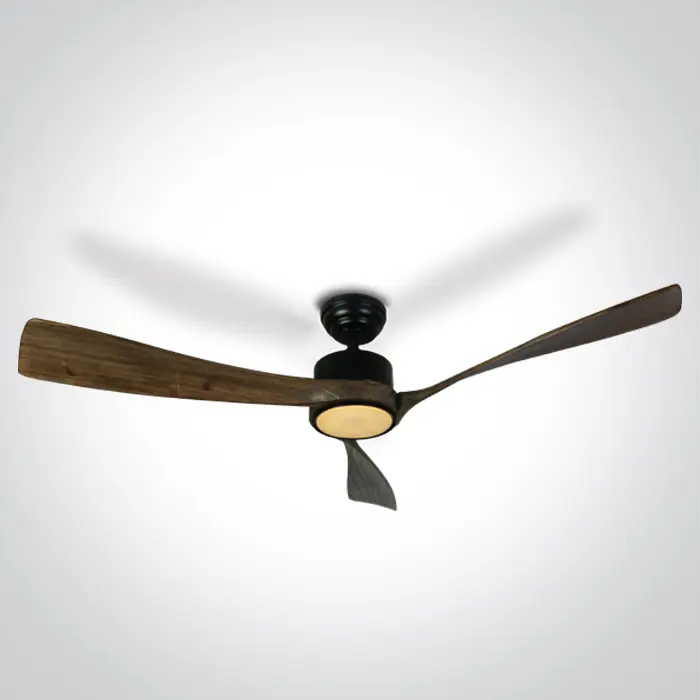 LED-Deckenventilator Fresco mit Ventilatorblätter aus Holz – Bild 2