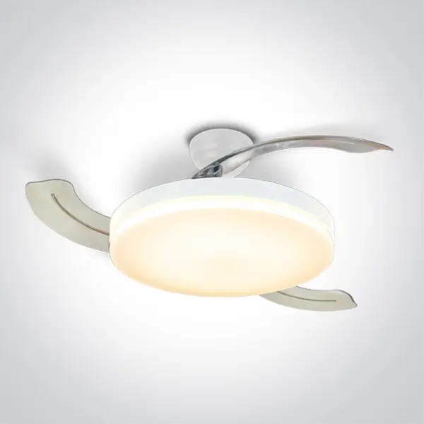 LED-Deckenventilator Plafo mit transparente Ventilatorblätter