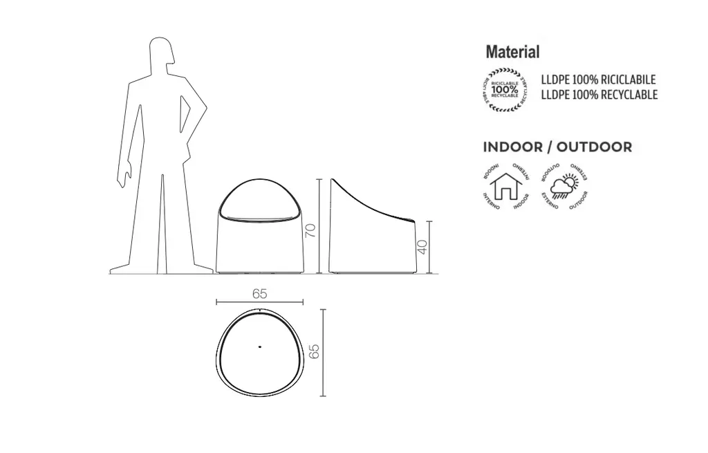 Modern Stuhl Bay Indoor – Outdoor Serralunga – Bild 18