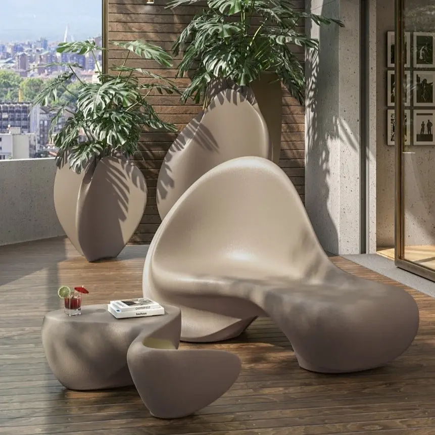 Modern Tisch Ripple Indoor – Outdoor Serralunga – Bild 4