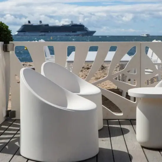 Modern Stuhl Bay Indoor – Outdoor Serralunga