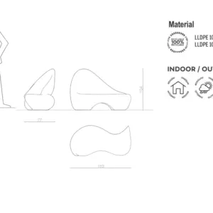 Modern Sofa Ripple Indoor – Outdoor Serralunga – Bild 7
