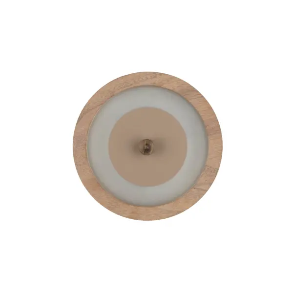 Moderne LED-Wandleuchte Bugie aus Holz