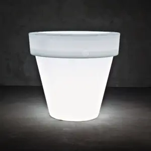 Designer-Blumentopf mit Licht Vas-One Indoor – Outdoor Serralunga