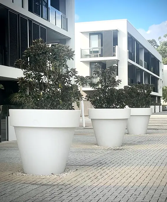Designer-Blumentopf mit Licht Vas- Two  Indoor – Outdoor Serralunga