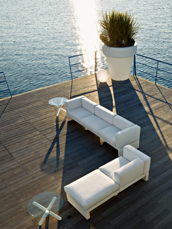 Designer-Blumentopf mit Licht Vas-One Indoor – Outdoor Serralunga