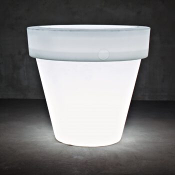 Designer-Blumentopf mit Licht Vas- Two  Indoor – Outdoor Serralunga