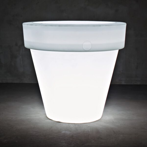 Designer-Blumentopf mit Licht Vas- Two  Indoor – Outdoor Serralunga