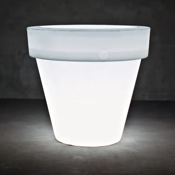 Designer-Blumentopf mit Licht Vas- Two  Indoor – Outdoor Serralunga