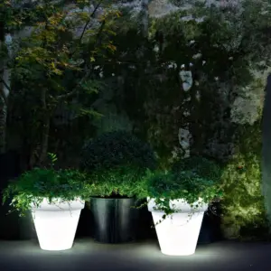 Designer-Blumentopf mit Licht Vas-Three Indoor – Outdoor Serralunga – Bild 2