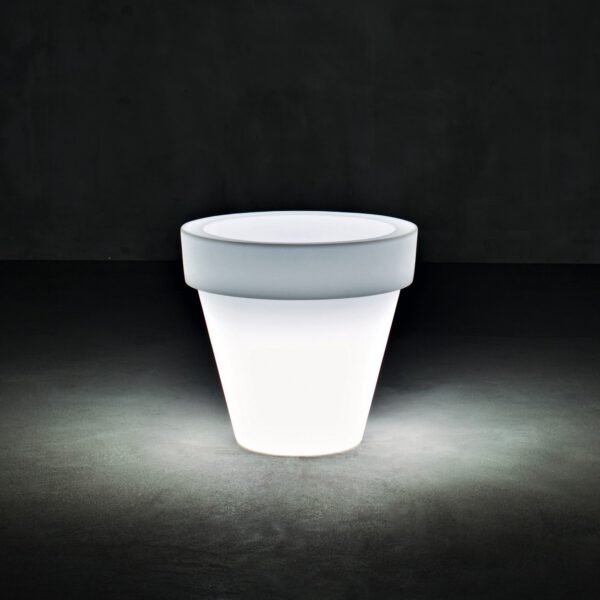 Designer-Blumentopf mit Licht Vas-Three Indoor – Outdoor Serralunga