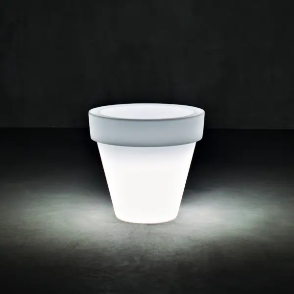 Designer-Blumentopf mit Licht Vas-Three Indoor – Outdoor Serralunga