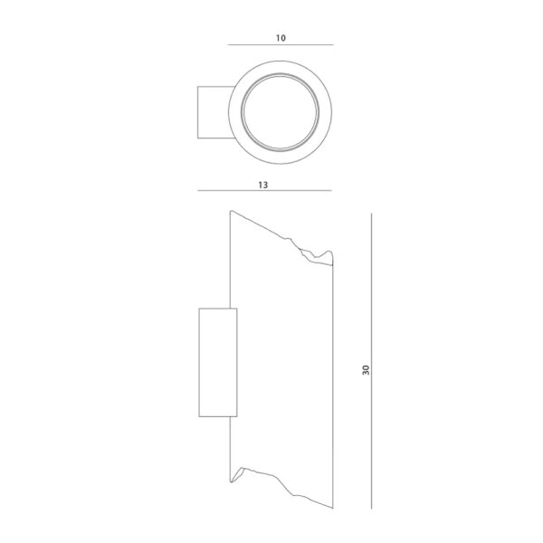 LED Beton-Wandleuchte Strata IP65