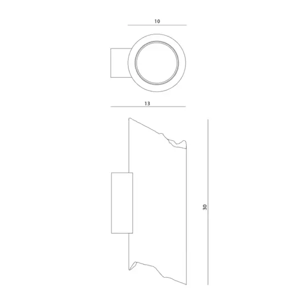 LED Beton-Wandleuchte Strata IP65