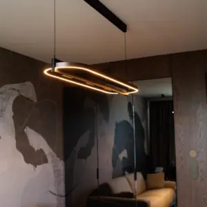 Moderne LED- Hängeleuchte Singapur Oval – Bild 2