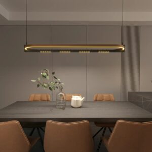 Moderne LED- Hängeleuchte Singapur Oval – Bild 3