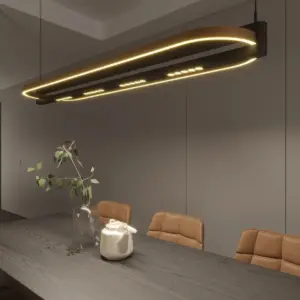 Moderne LED- Hängeleuchte Singapur Oval – Bild 4