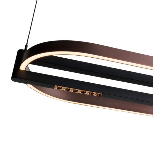 Moderne LED- Hängeleuchte Singapur Oval