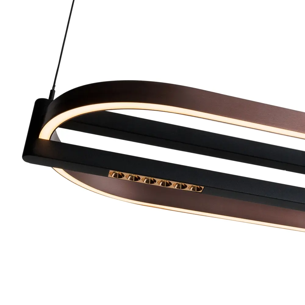Moderne LED- Hängeleuchte Singapur Oval – Bild 5