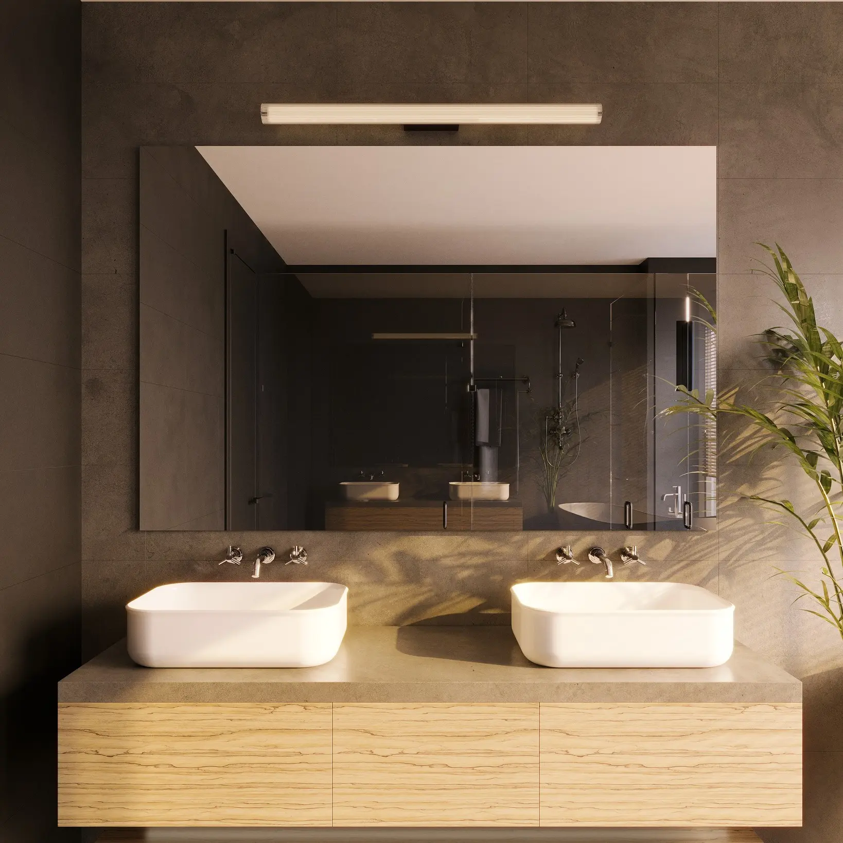 Moderne LED-Wandleuchte Fayette IP44 – Bild 2