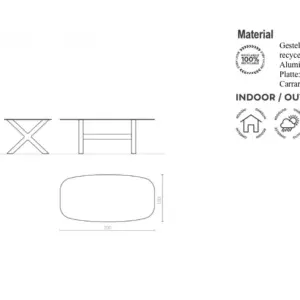 Design Tisch Banquété  Indoor – Outdoor Serralunga – Bild 6