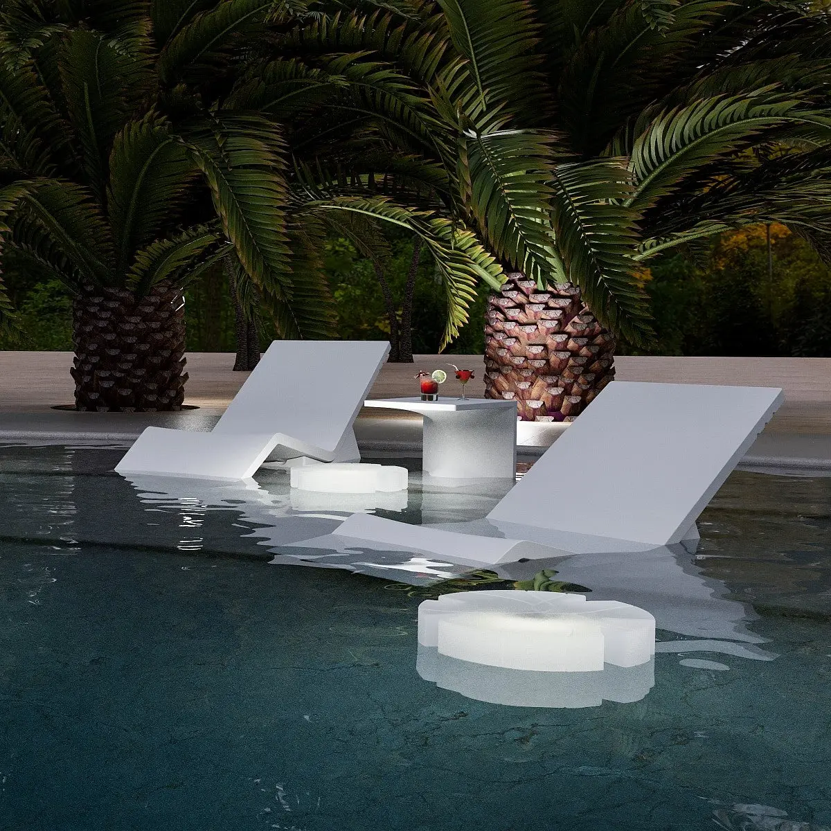 Design Beistelltisch Aqua Indoor – Outdoor Serralunga – Bild 6