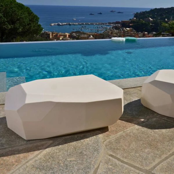 Modern Tisch / Gartenbank Meteor L Indoor – Outdoor Serralunga