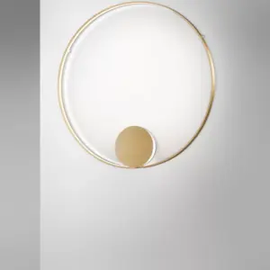 Design Große LED Wand-Deckenlampe Rings Zava Luce
