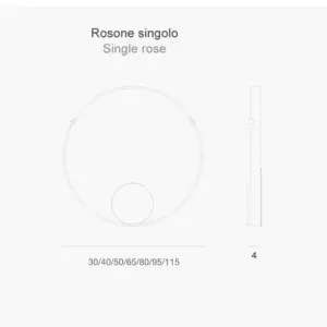 Design LED Wand-Deckenlampe Rings Zava Luce – Bild 7