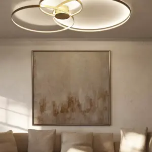Design Große LED Wand-Deckenlampe Rings Zava Luce – Bild 4