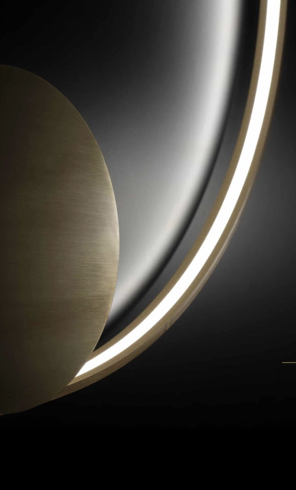 Design LED Wand-Deckenlampe Rings Zava Luce