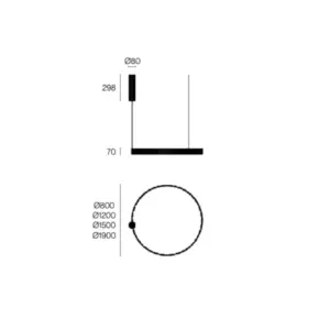 Modern LED Hängeleuchte Siom Round Zava Luce – Bild 4