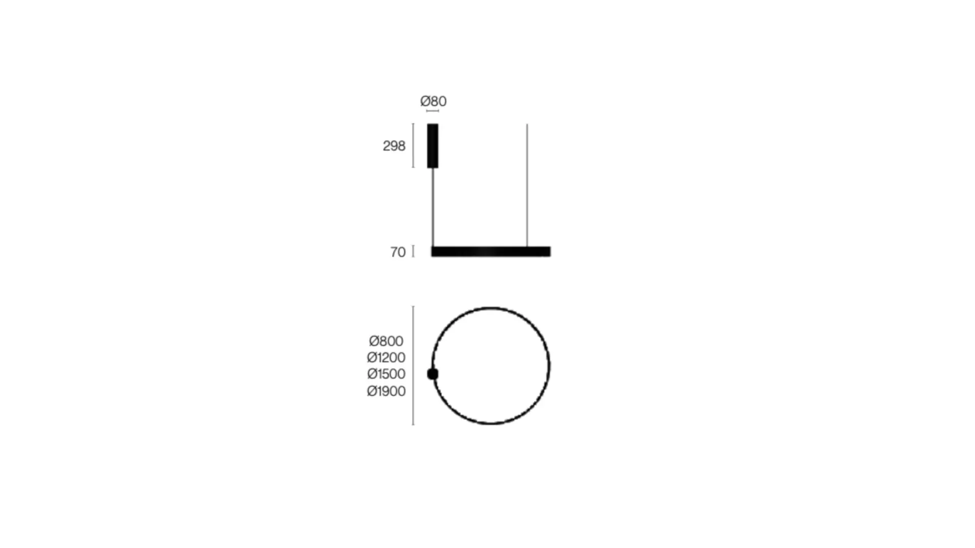 Modern LED Hängeleuchte Siom Round Zava Luce – Bild 4