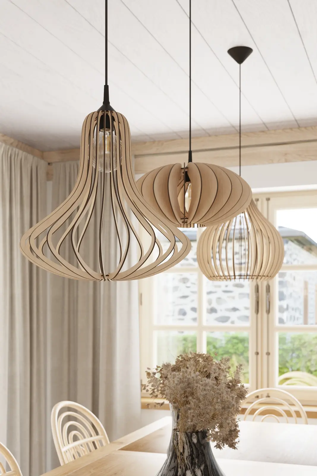 Stylische Hängeleuchte Aprilla  im Boho-Stil – Bild 4
