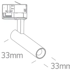 LED-Spot Pistolero für 3-Phasen Stromschiene – Bild 3