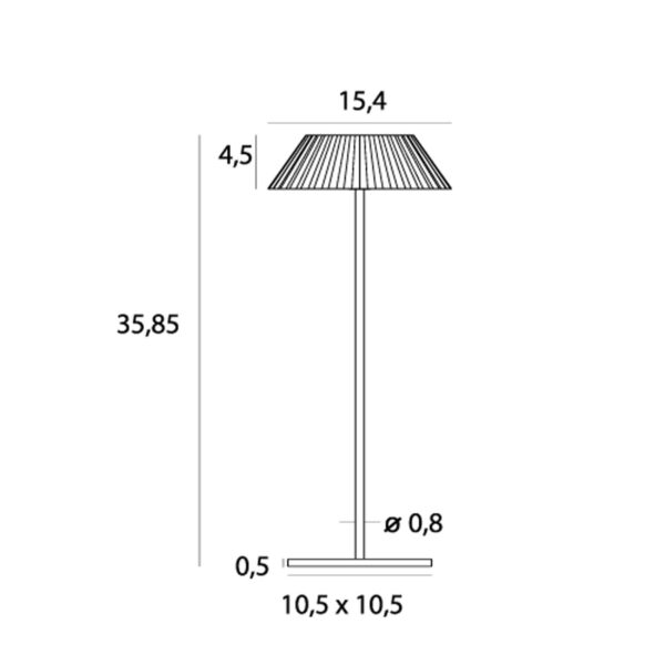 Dekorative LED Akku Tischleuchte Muffin