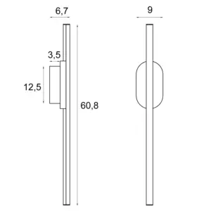 Goldene LED-Wandlampe Amor  IP44 – Bild 4