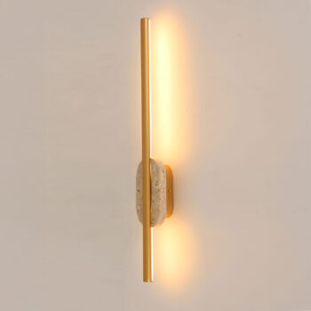 Goldene LED-Wandlampe Amor  IP44