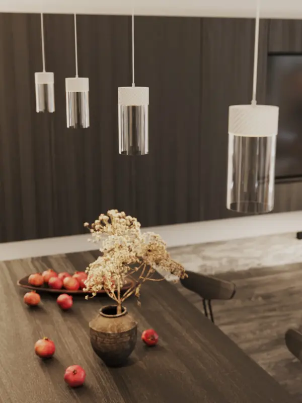 Minimalistische LED - Hängeleuchte Fusion