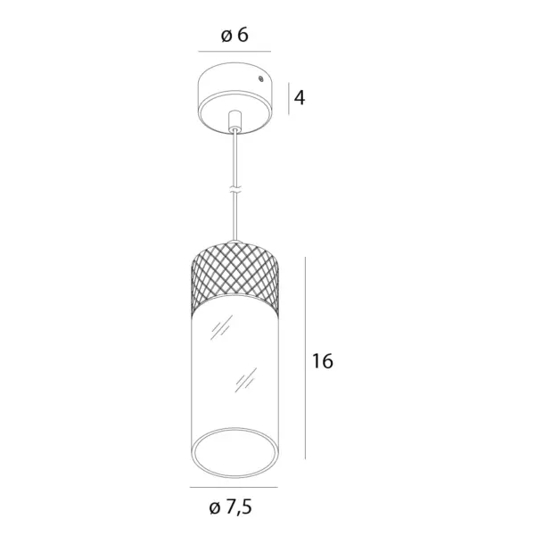 Minimalistische LED - Hängeleuchte Fusion