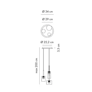 Design LED - Hängeleuchte Spillray 3 Evo Axolight – Bild 6
