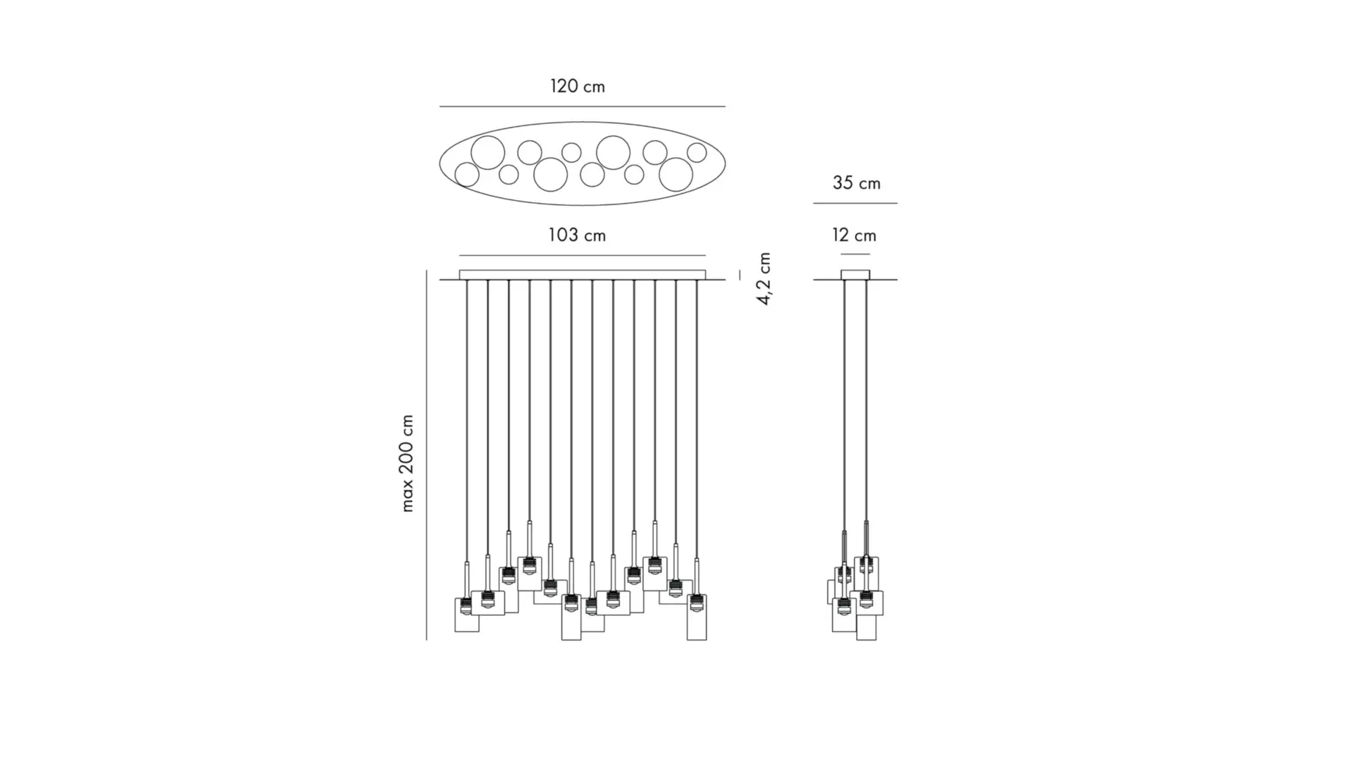 Design LED - Hängeleuchte Spillray 12 Evo Axolight – Bild 6