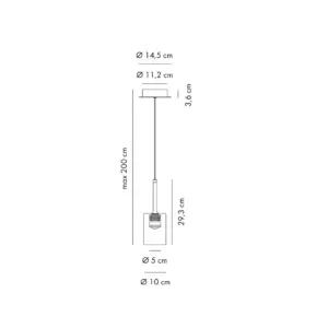 Design LED - Hängeleuchte Spillray M Evo Axolight – Bild 4